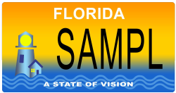 state of vision licence plate