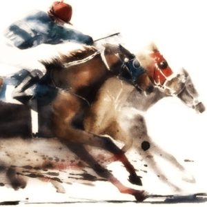 horses racing