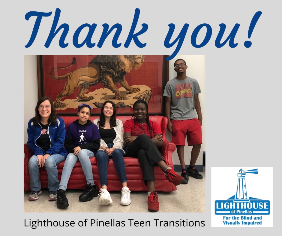 Thank You! from the Teen Transition program