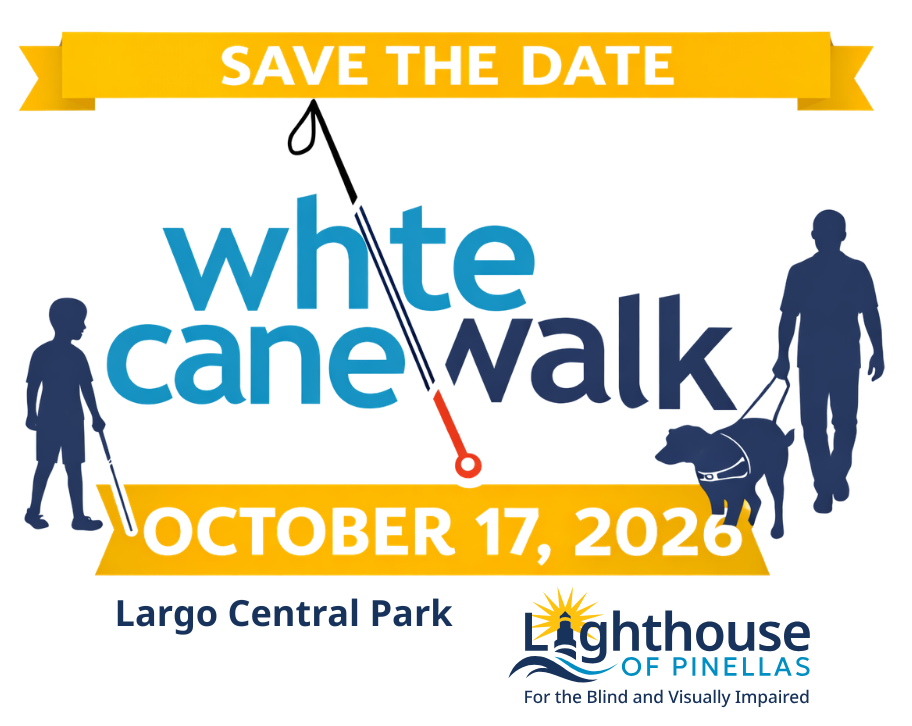 Save the date! The 2026 White Cane Walk is October 17, 2026 at Largo Central Park.